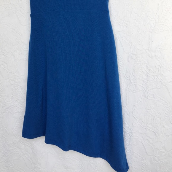 Royal blue asymmetric knot front dress. Size XS - Picture 3 of 6